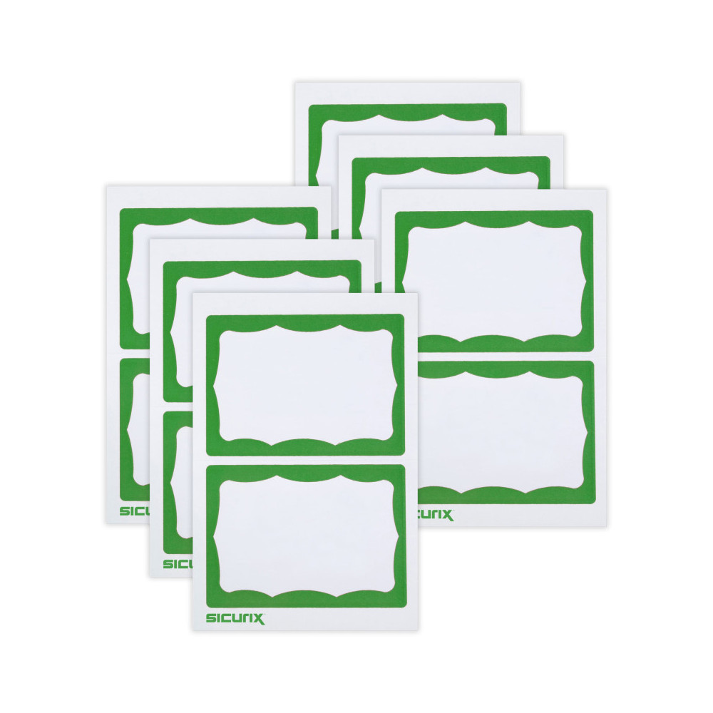 BAU67646-6 Adhesive decals Border Set, Green - 100 per Pack - Pack of 6
