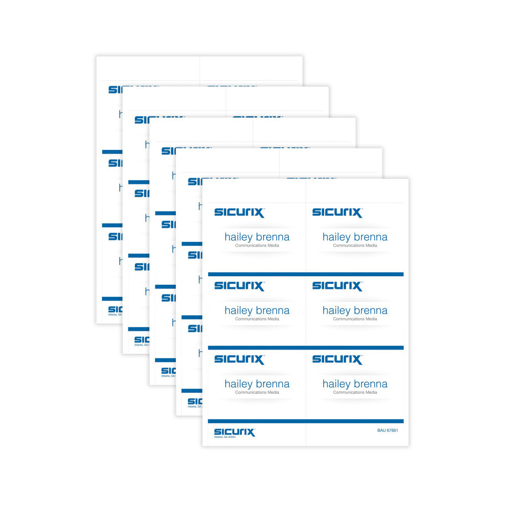 BAU67661-5 4 x 3 in. Printable decal Inserts, 60 per Pack - Pack of 5