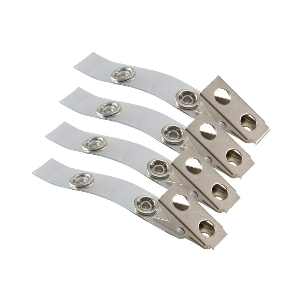 BAU68010-4 Button ID decal Strap Clips, 25 per Pack, 4 Packs