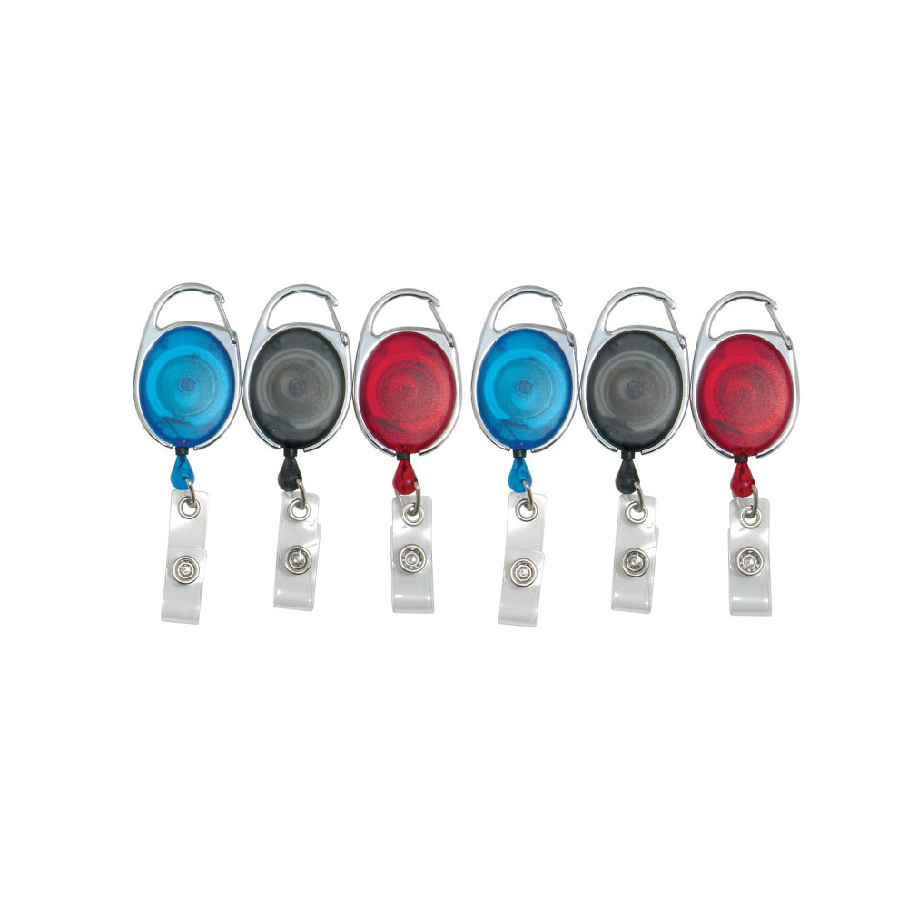 BAU68769-2 Quick Clip Oval ID decal Reel, Red, Blue & Smoke, 3 per Pack - Pack of 2