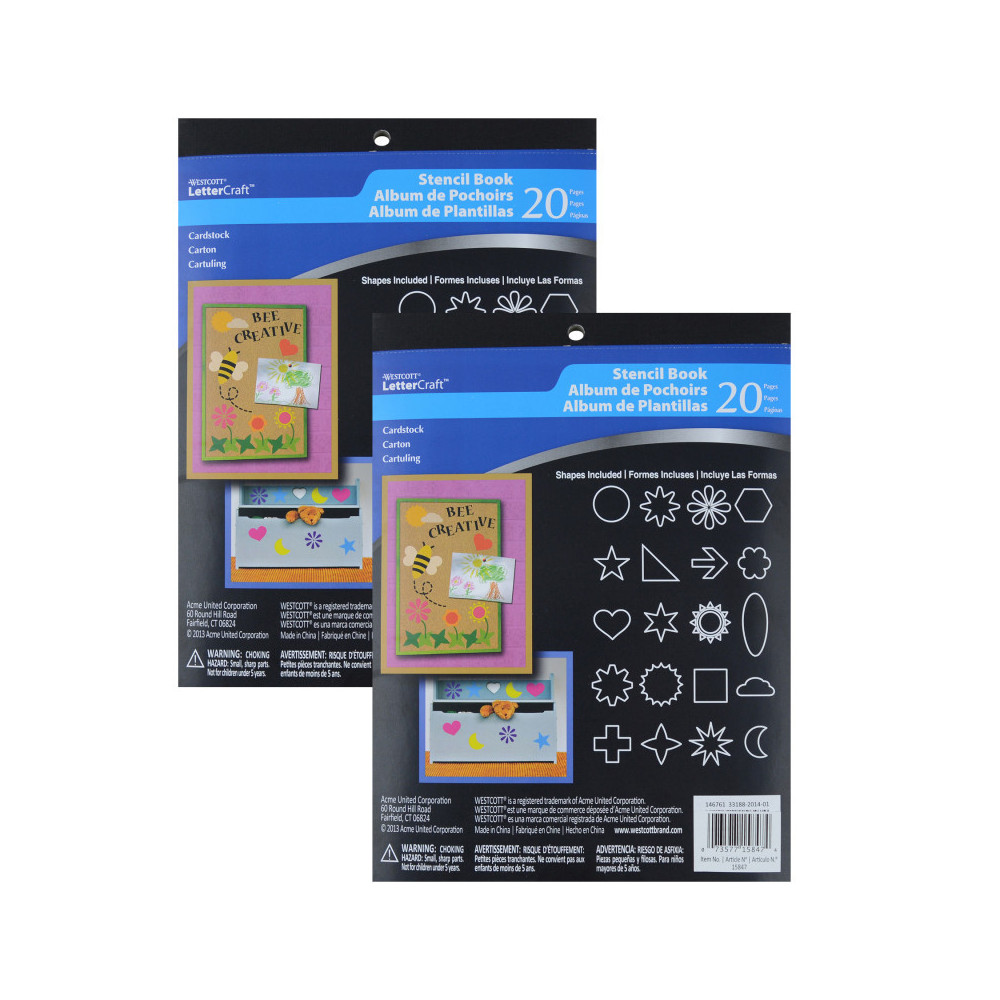 Picture of Acme United ACM15847-2 Stencil 20 Page Book - Pack of 2