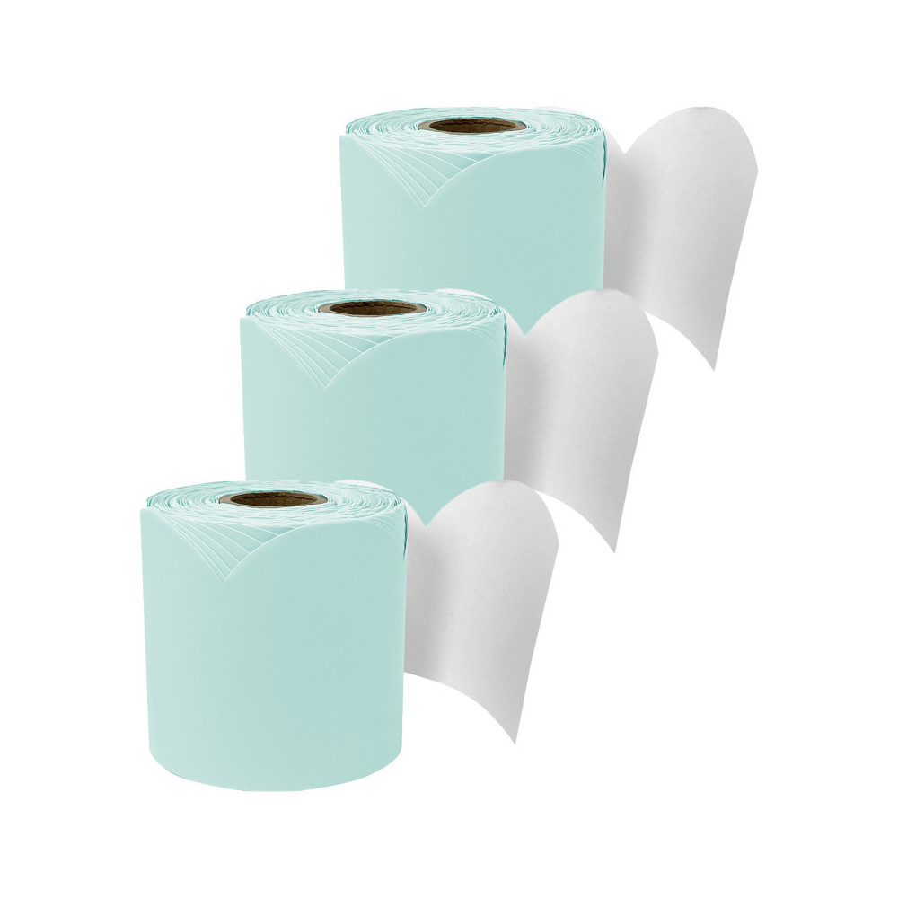 Picture of Carson Dellosa Education CD-108532-3 65 ft. Rolled Scalloped Bulletin Board Border&#44; Sea Glass Green - Pack of 3