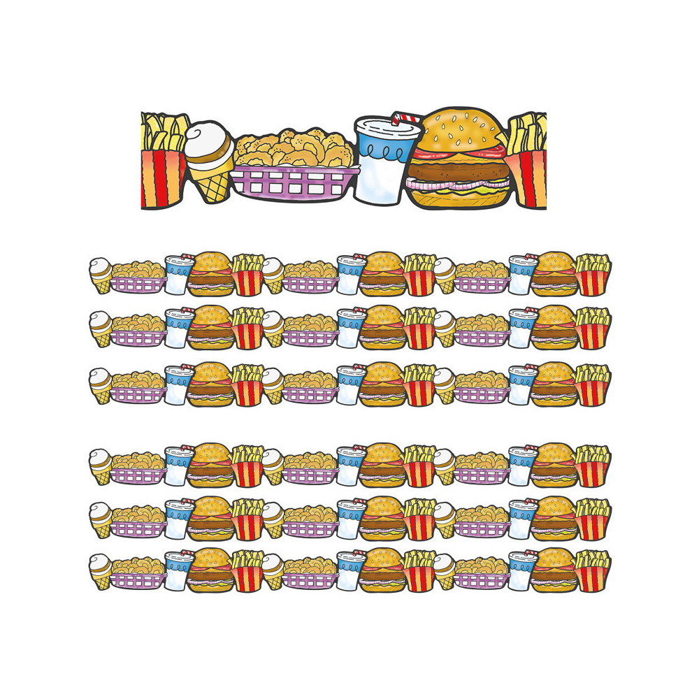 37 ft. Extra Wide Fast Food Deco Trim - Pack of 6