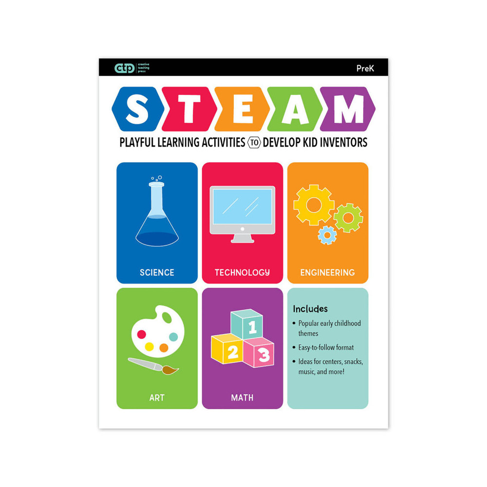 CTP10265 Steam Grade PreK Learning Activities Kit for Kids