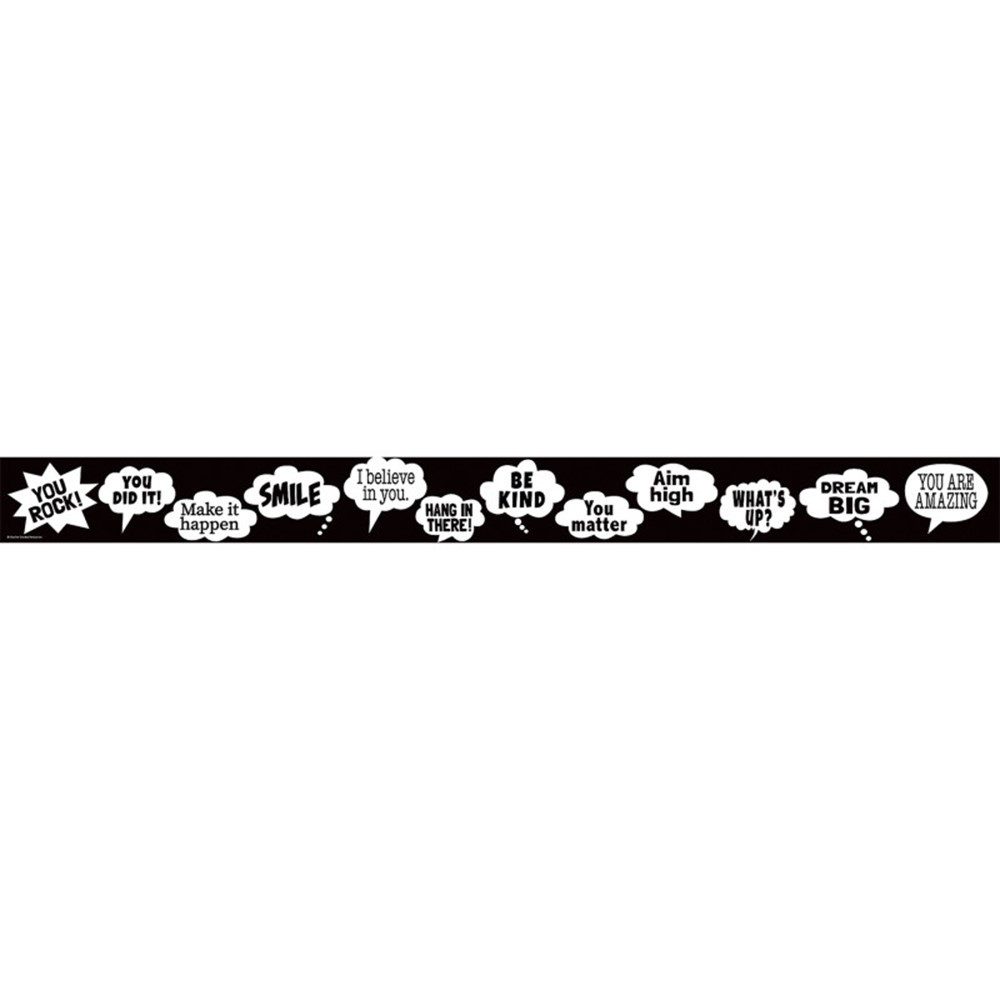 Picture of Teacher Created Resources TCR6849-6 35 ft. Speech Bubbles Straight Border Trim - Pack of 6