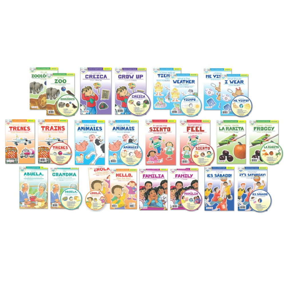 Picture of PBS Publishing PBSCTM2021 Spanish-English Readers Book with Audio CD Bundle Set - Set of 12