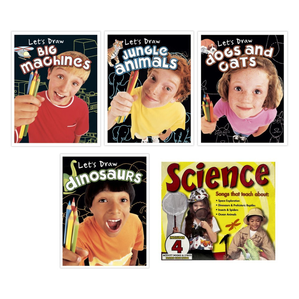 Picture of PBS Publishing PBSCTM2018 Lets Draw Book Series & Science CD Set Bundle