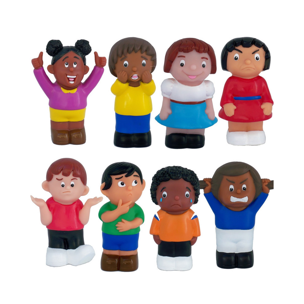 Picture of Get Ready Kids MTB622 Friends with Feeling Multicultural Emotions Figurine - 8 Count