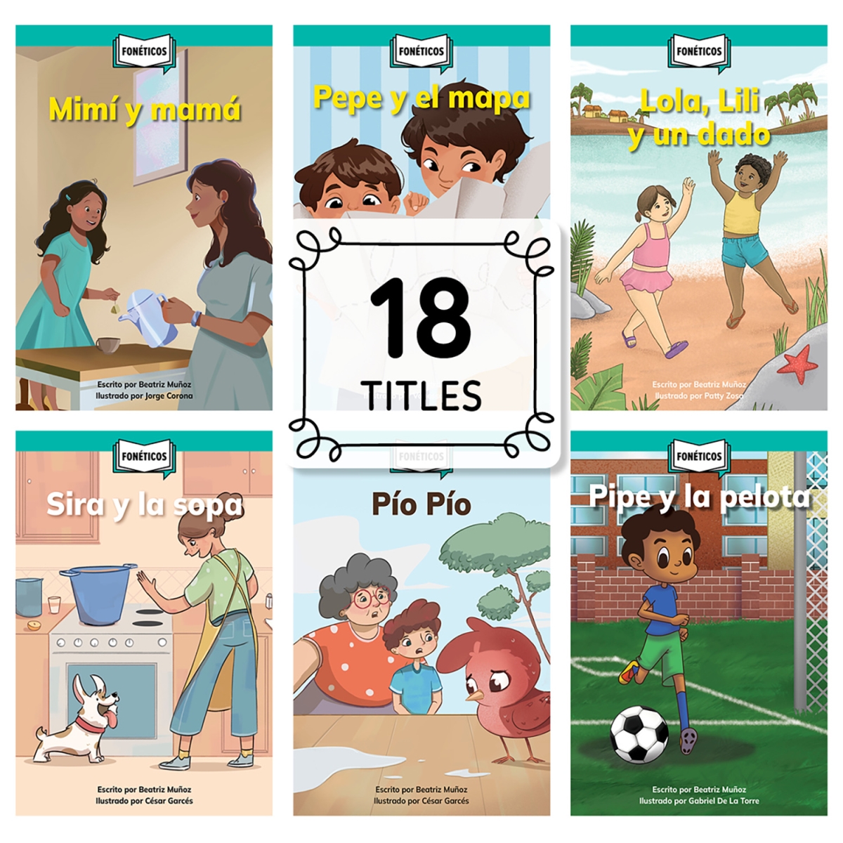 CTP11022 Foneticos Decodable Readers Set 1 Book