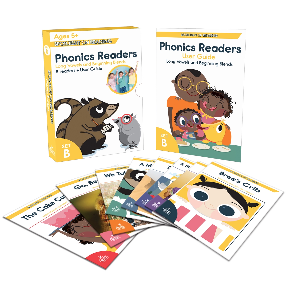 Picture of Carson Dellosa Education CD-705525 Spotlight on Reading Phonics Readers Set B with 8 Books