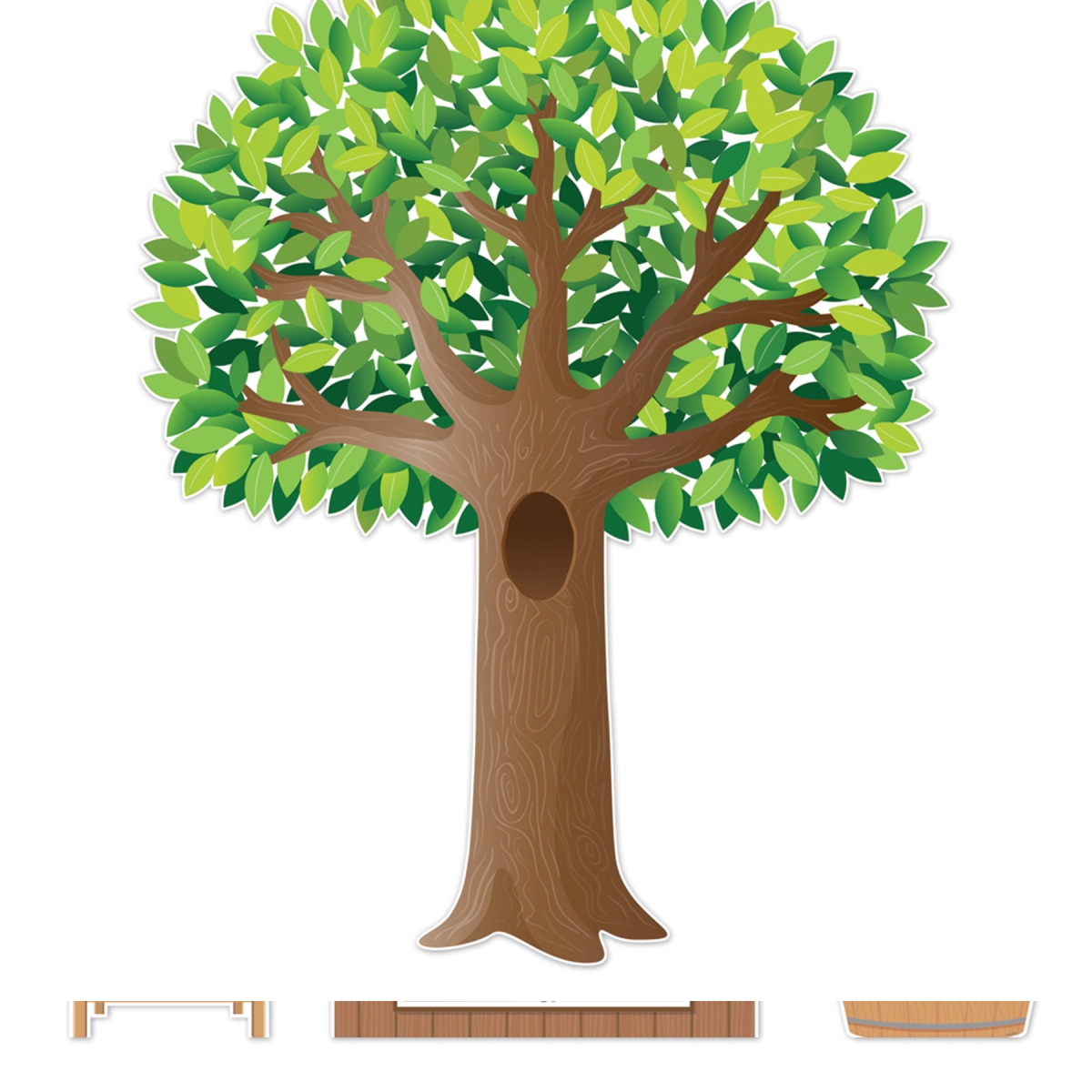 CTP10994 Apple Time Jumbo Tree Bulletin Board Set