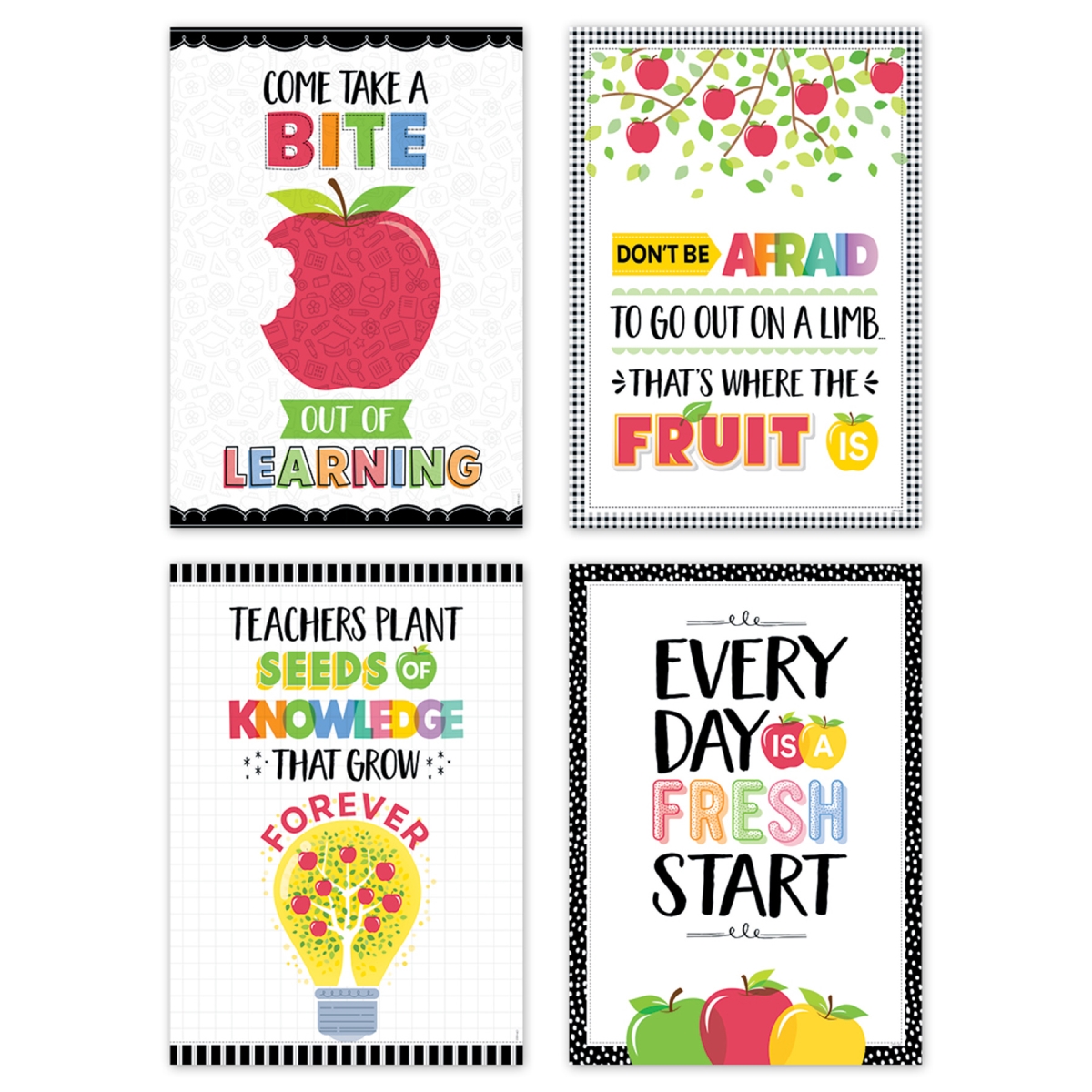 Picture of Creative Teaching Press CTP11046 13.37 x 19 in. Apple Time Inspire U 4-Poster Pack