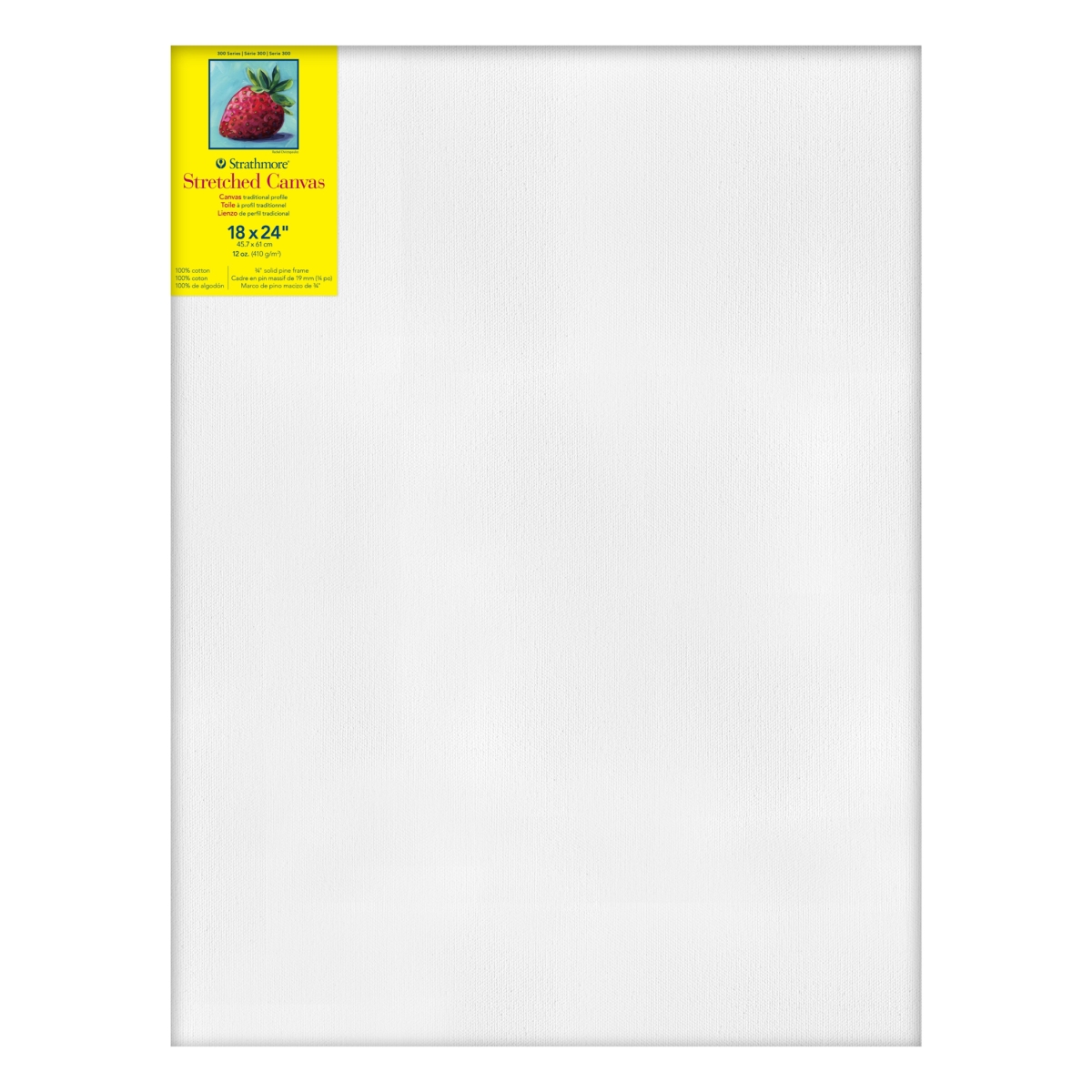 STT31318 18 x 24 in. 300 Series Strathmore Traditional Stretched Canvas