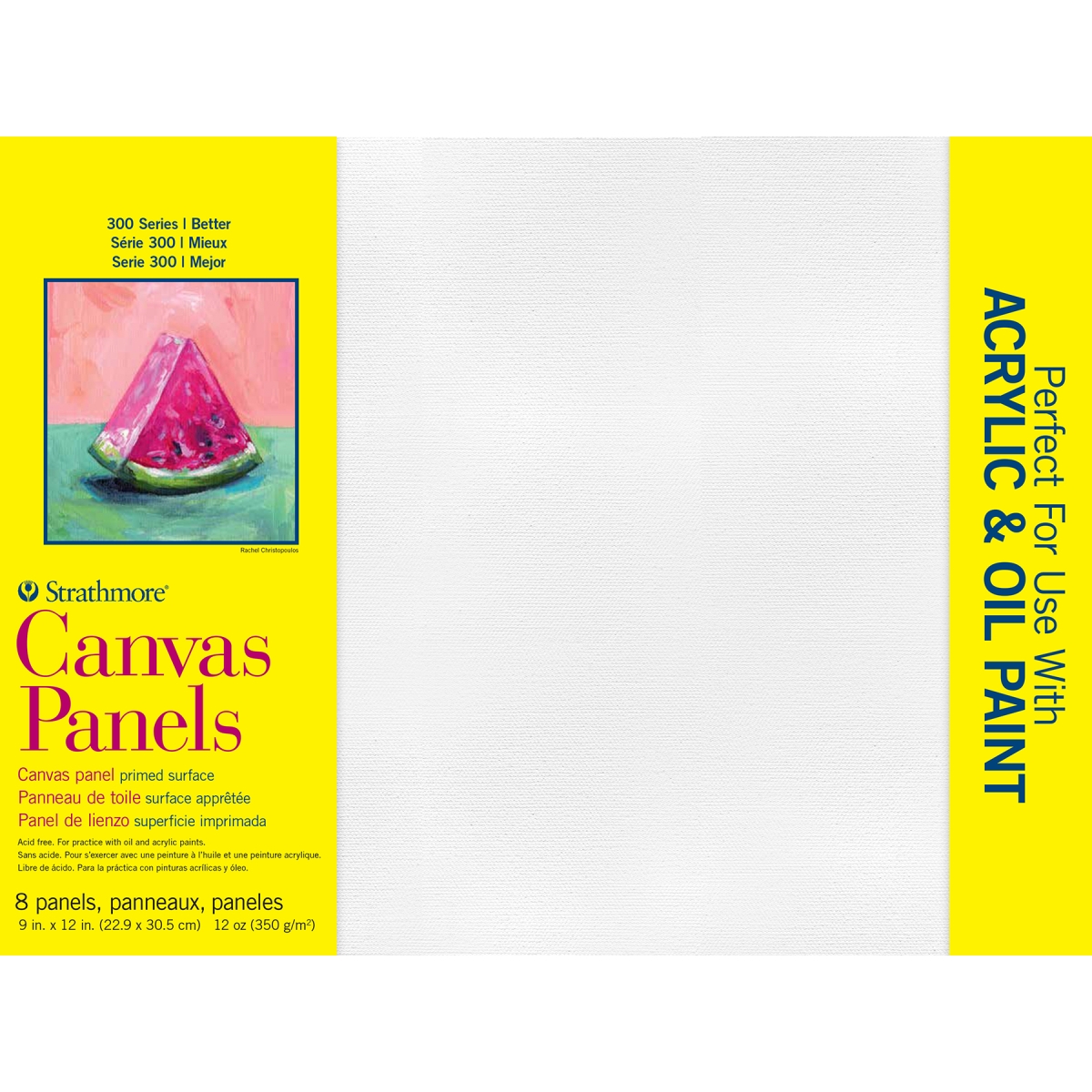 STTP31109 9 x 12 in. 300 Series Canvas Panel, Pack of 8