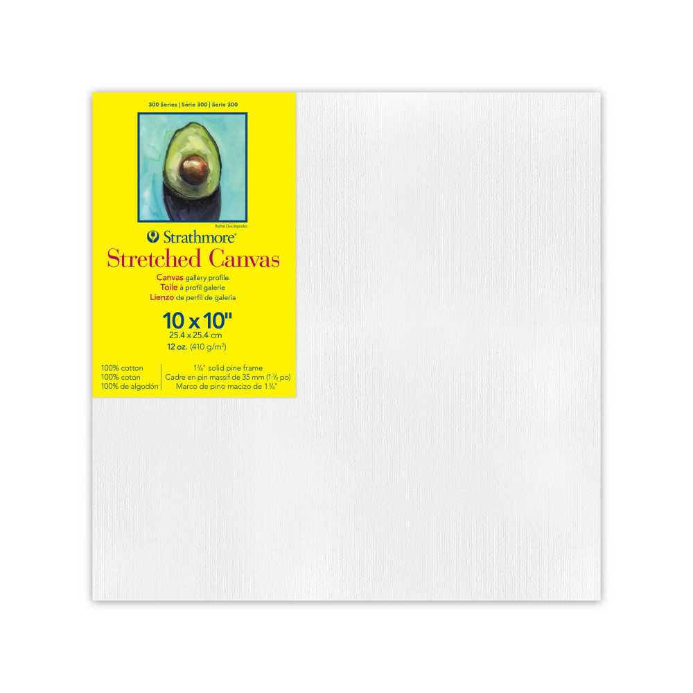 STT31410 10 x 10 in. Strathmore 300 Series Gallery Stretched Canvas