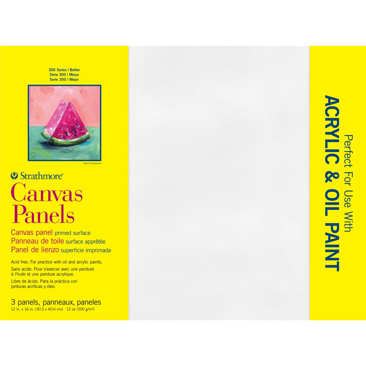 STTP31112 12 x 16 in. 300 Series Canvas Panel, Pack of 3