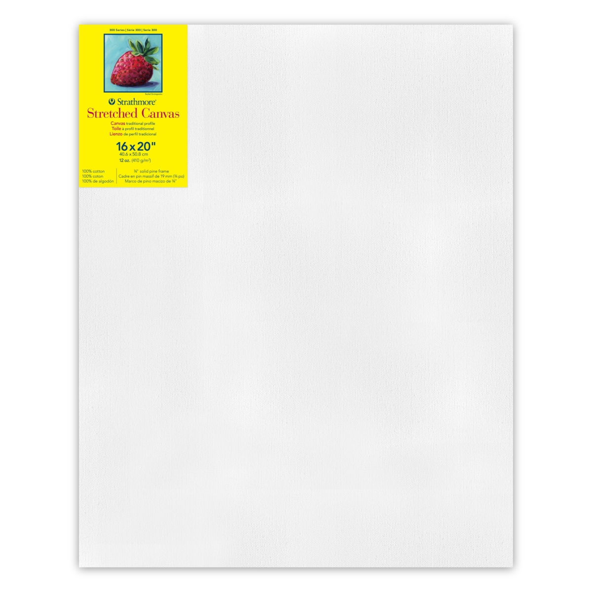 STT31316 16 x 20 in. 300 Series Strathmore Traditional Stretched Canvas