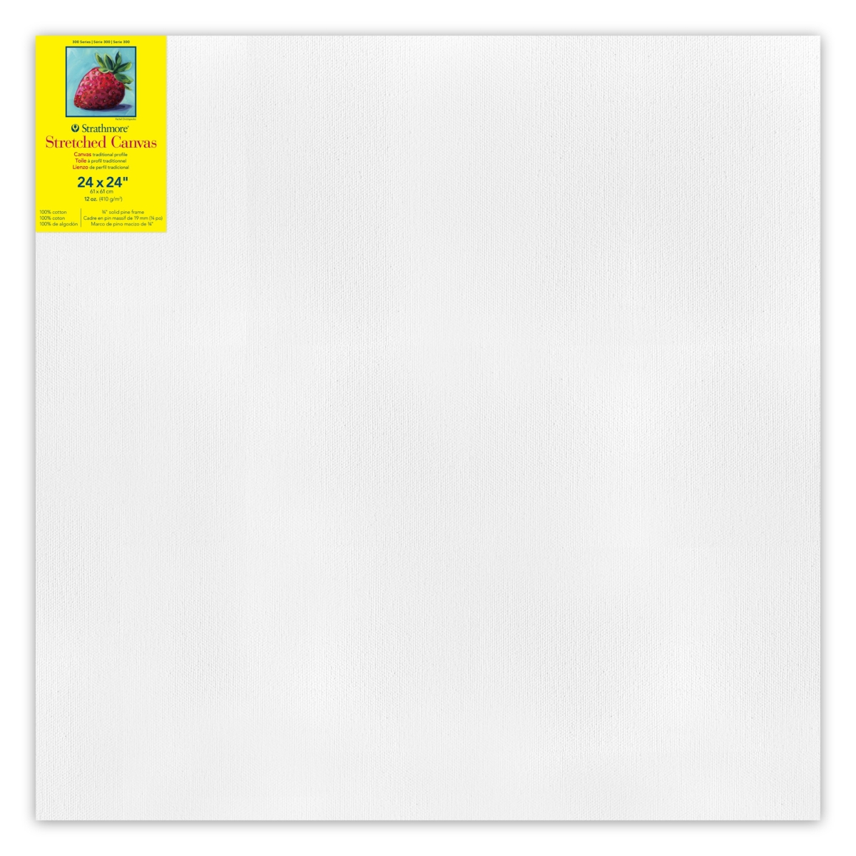 STT31324 24 x 24 in. 300 Series Strathmore Traditional Stretched Canvas