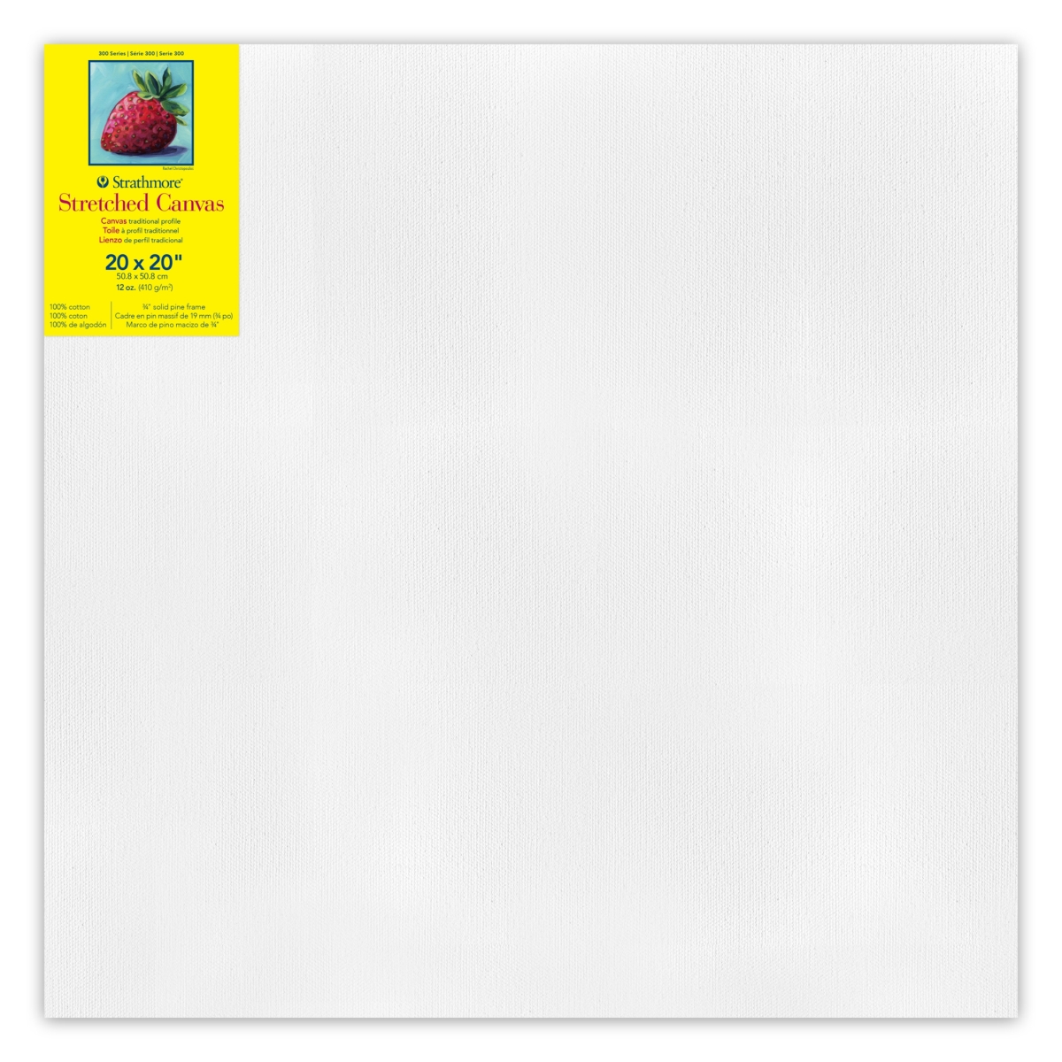 STT31302 20 x 20 in. 300 Series Strathmore Traditional Stretched Canvas