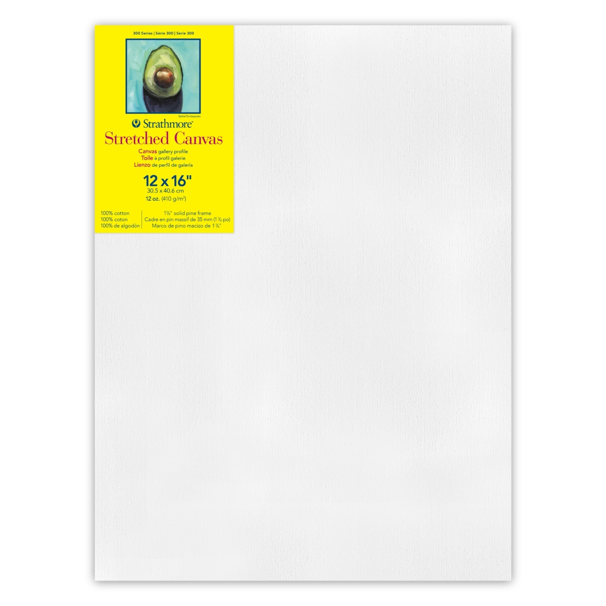 STT31412 12 x 16 in. 300 Series Strathmore Gallery Stretched Canvas