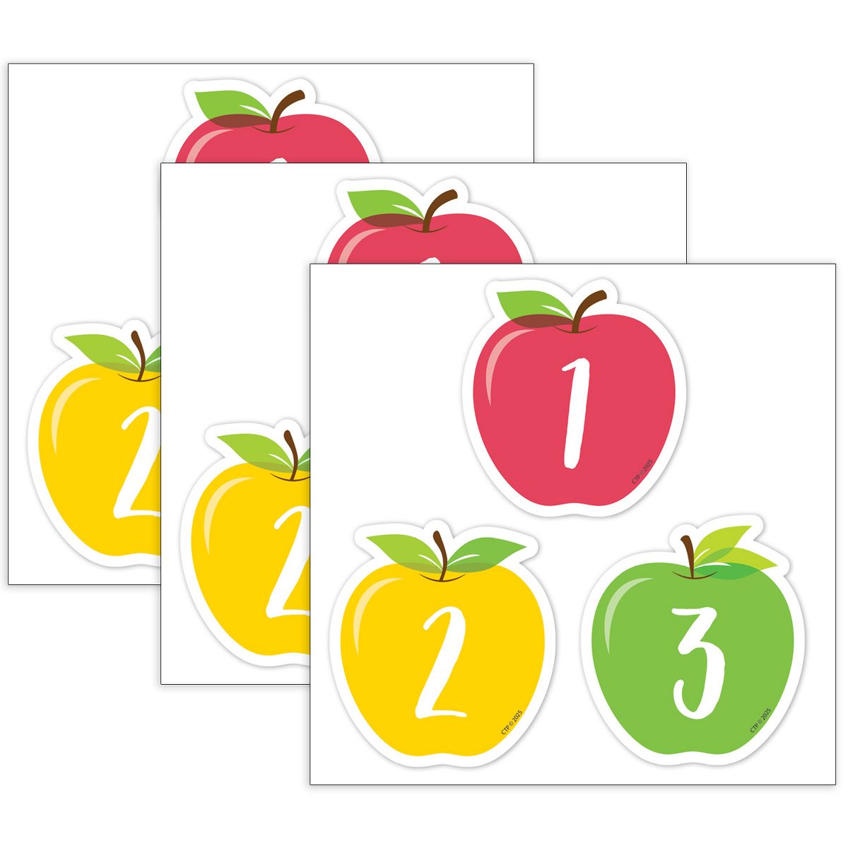Picture of Creative Teaching Press CTP11026-3 2.62 x 2.62 in. Apple Time Calendar Days&#44; Paper - Pack of 3