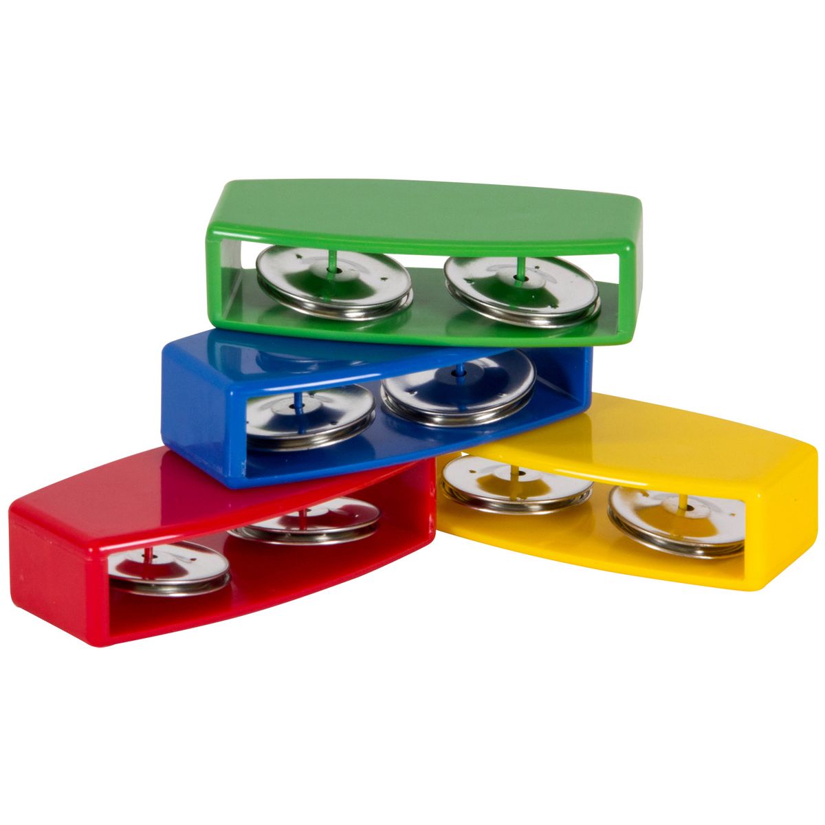 Picture of Westco Educational WEPTA72034 Palm Tambourine Jingles for 18 Months & Up&#44; Set of 4