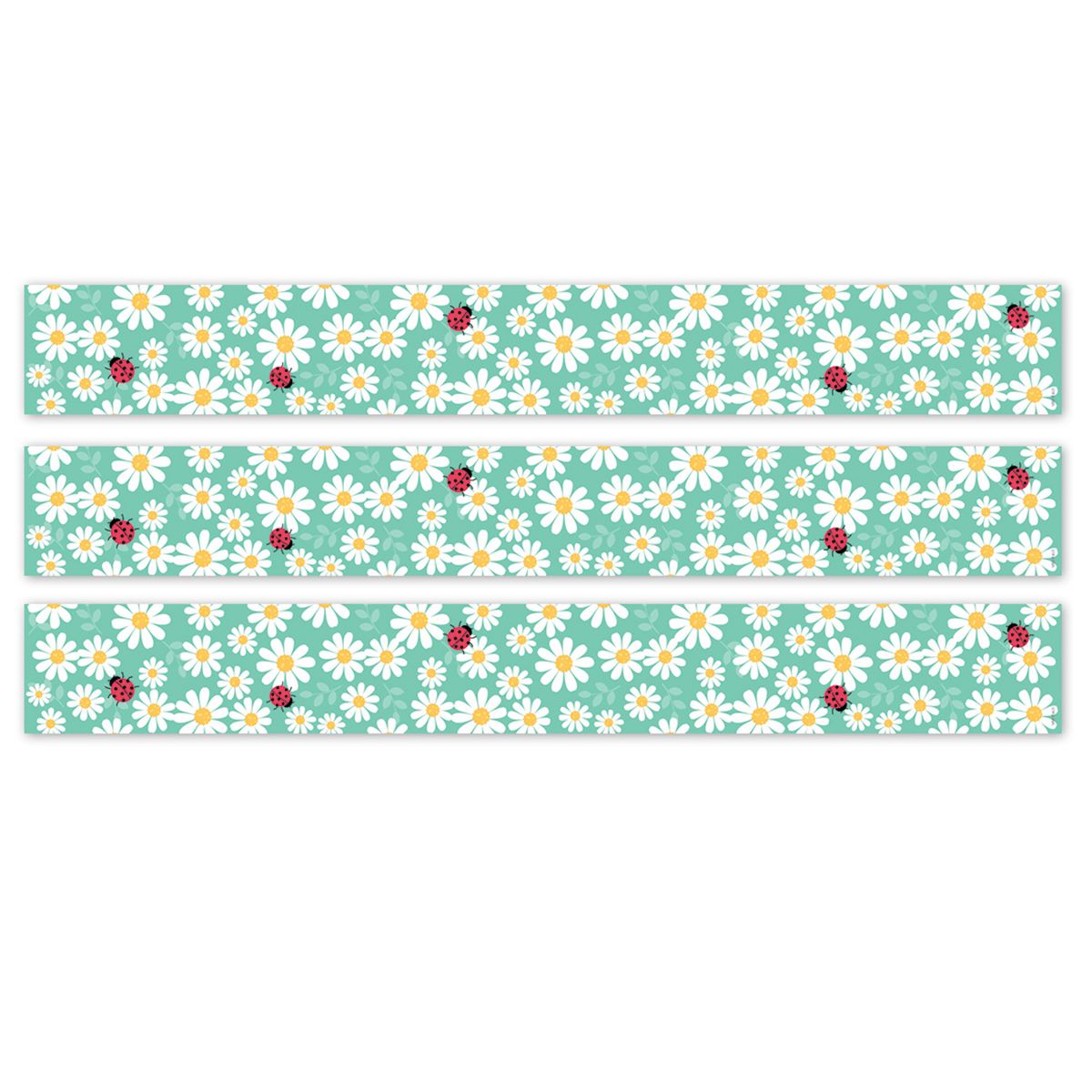 Picture of Creative Teaching Press CTP11047-3 24 x 3 in. Core Decor Daisy Bug EZ Bulletin Board Border&#44; Paper - Pack of 3
