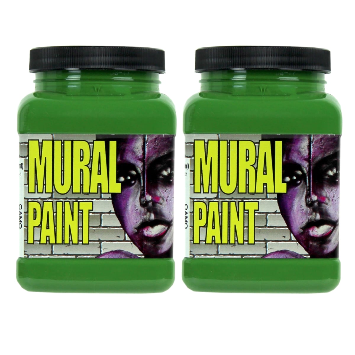 Chroma CRM2478-2 Mural Paint Pint, Camo Dark Green - Pack of 2