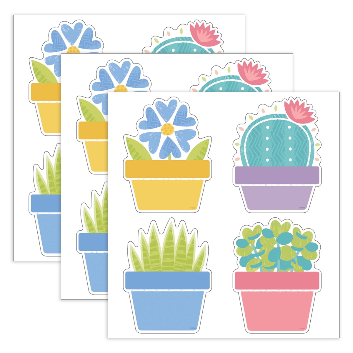 Picture of Trend Enterprises T-10682-3 Garden Plants Classic Accents Variety Pack&#44; Pack of 3