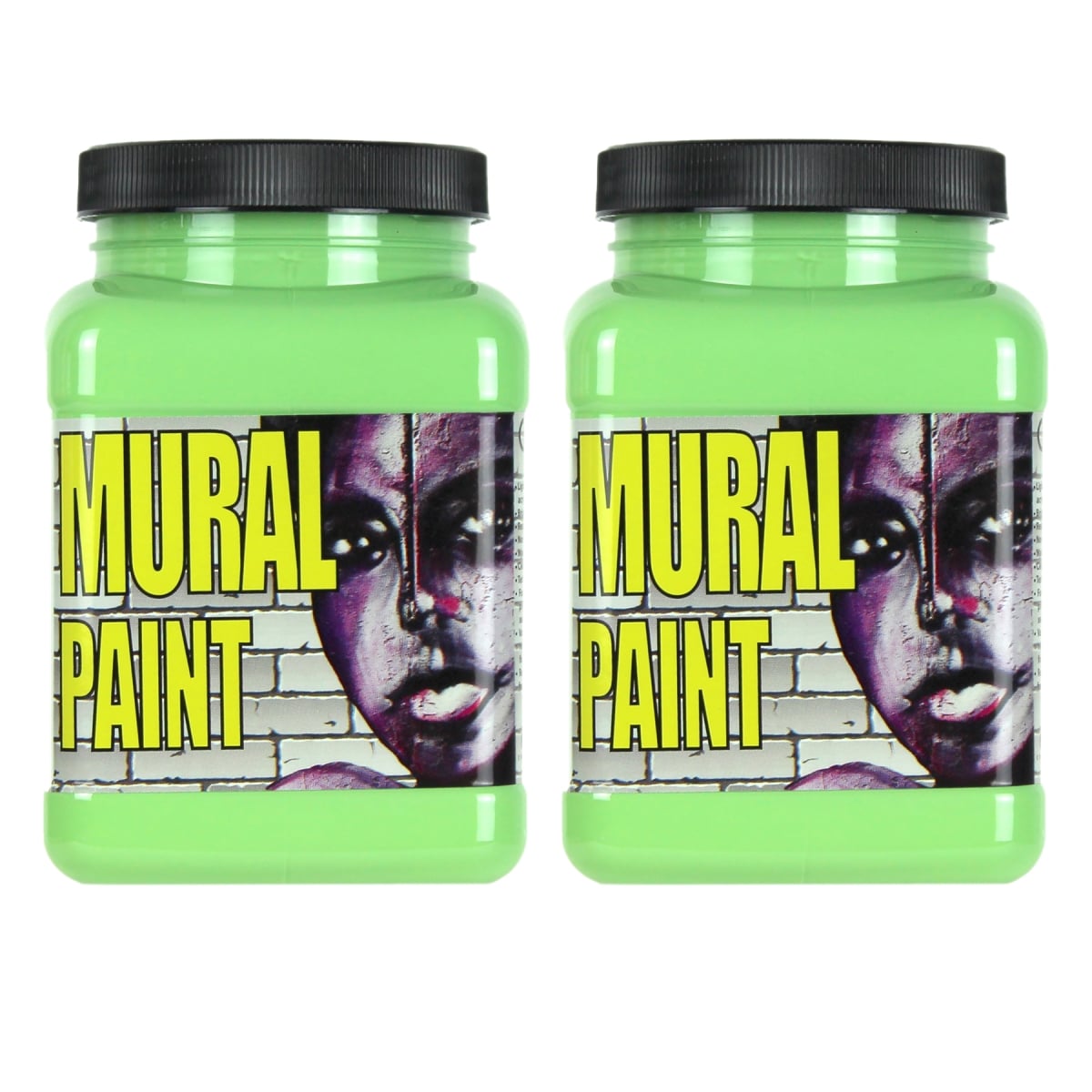 Chroma CRM2503-2 Mural Paint Pint, Mint Light Green - Pack of 2
