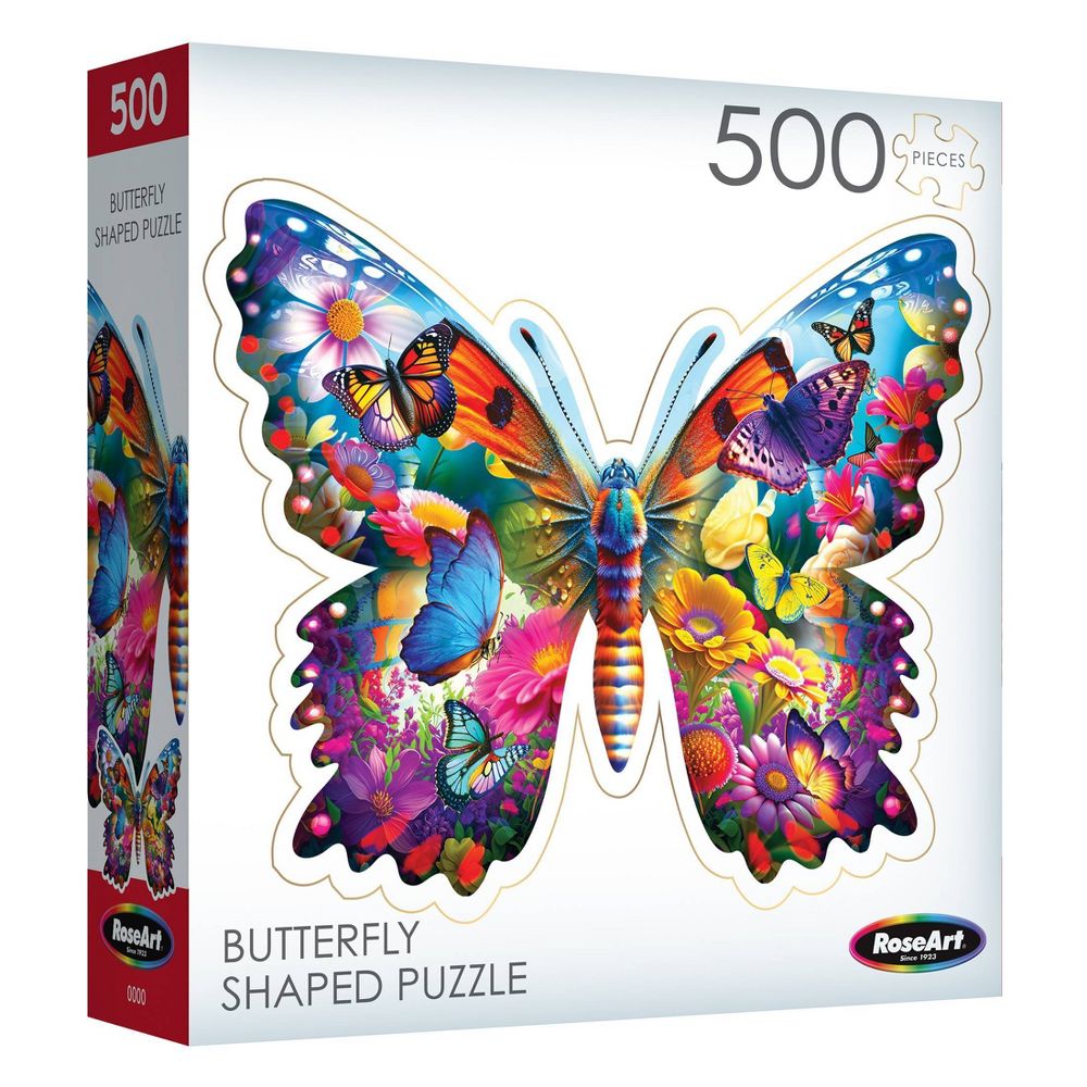 Picture of Larose Industries - Cra-Z-Art CZA7450ZZV 20 x 27 in. RoseArt Big Shaped Beautiful Butterfly II Jigsaw Puzzle for Ages 8 & Up&#44; 500 Pieces