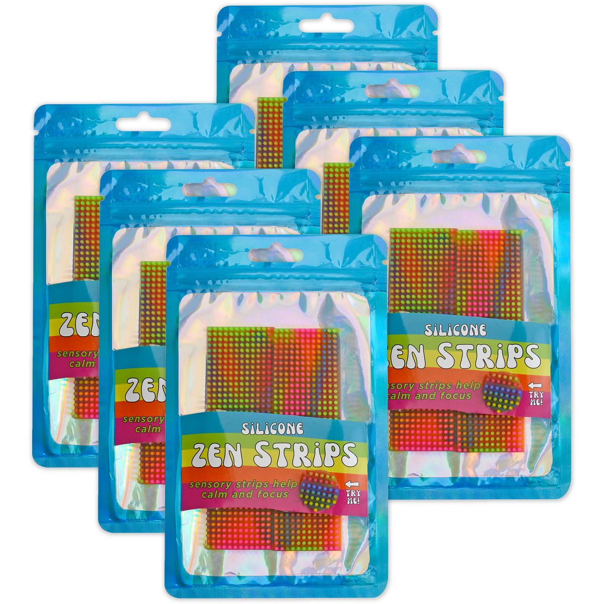 Picture of The Pencil Grip TPG89606 Creations Silicone Zen Strips&#44; Set of 6