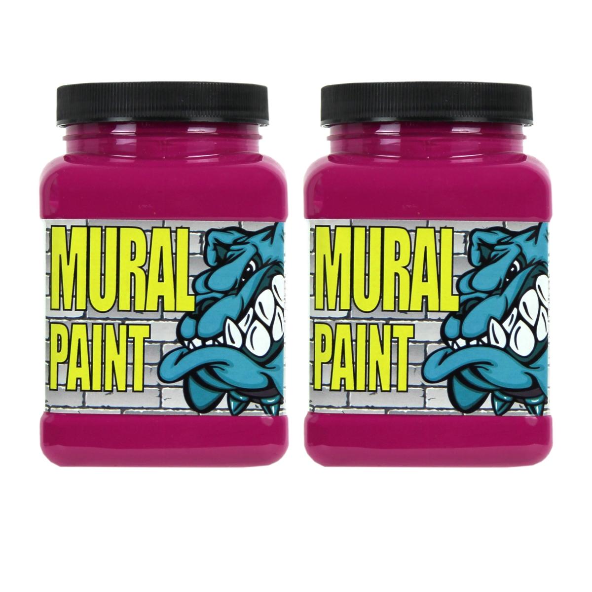 Chroma CRM2474-2 Mural Paint Pint, Pucker Magenta - Pack of 2