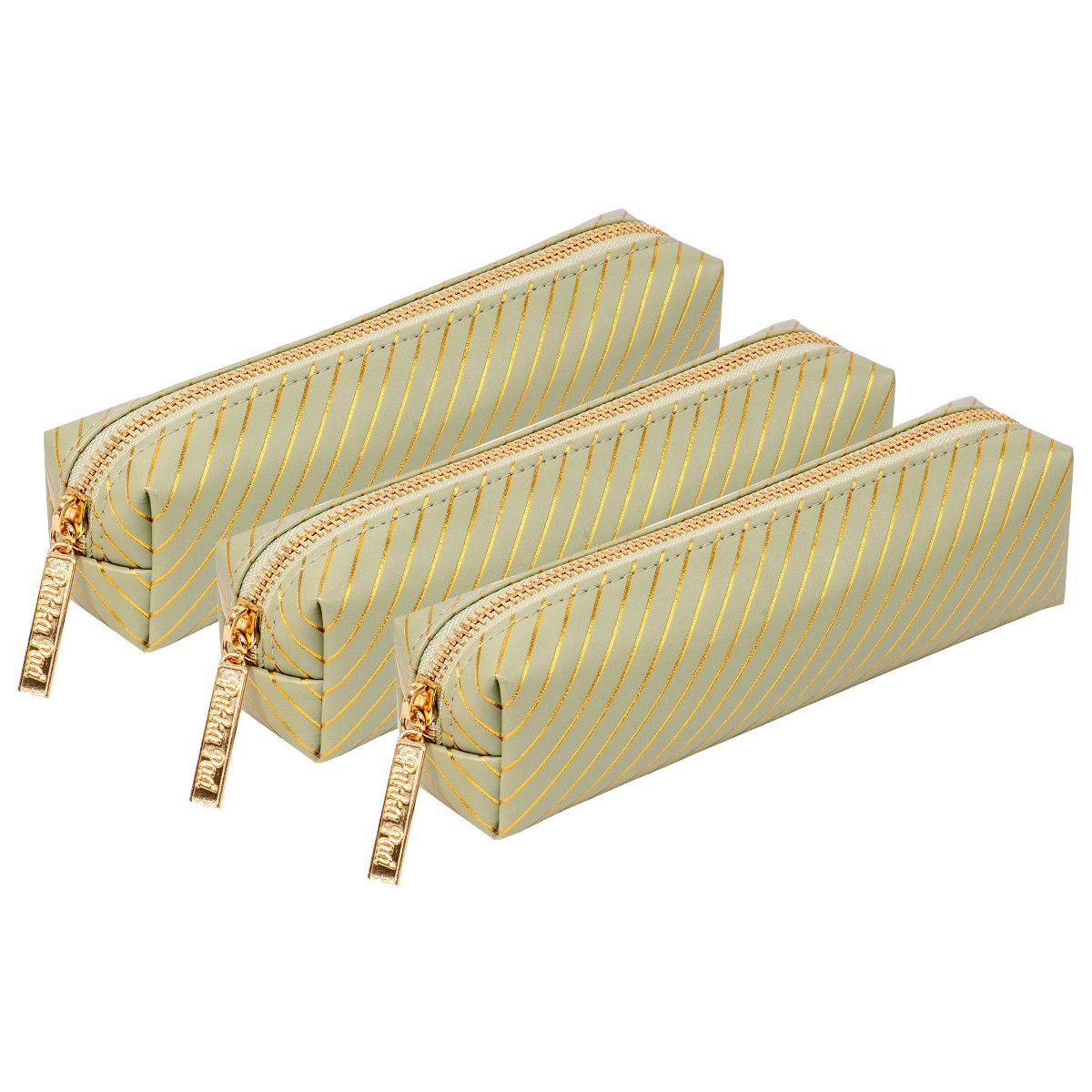 Picture of Pukka Pads USA PUK9981GNHZE-3 7.08 x 7.9 x 2 in. Pencil Case Haze&#44; Green - Pack of 3