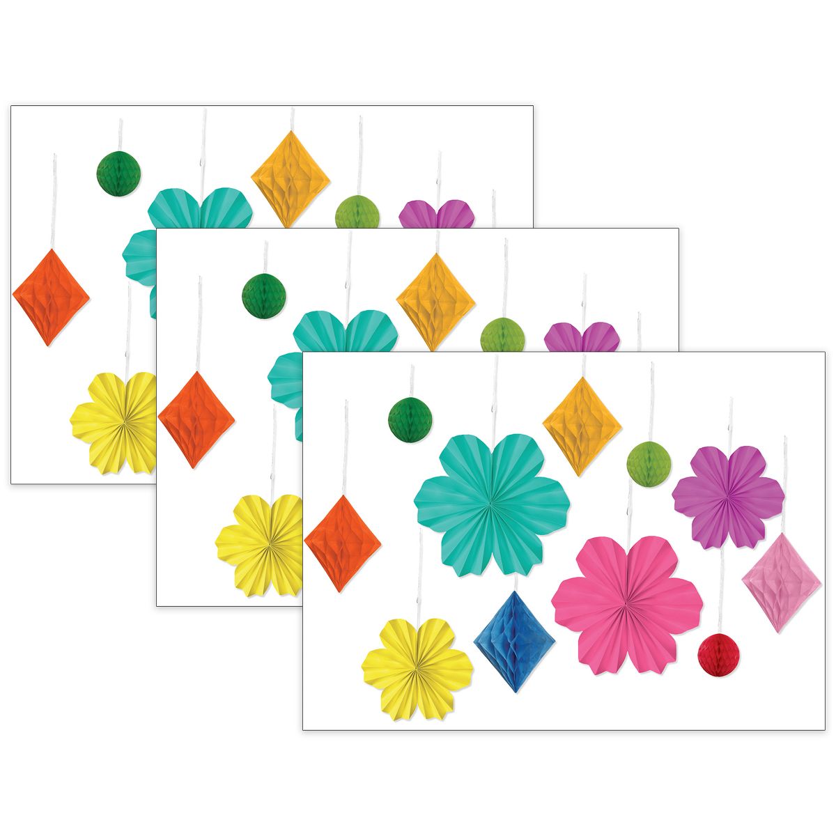 Picture of Carson Dellosa CD-107013-3 1.8 x 9.0 x 10.0 in. Happily Ever Elementary Retro Remix Flowers & Twinkles Dimensional Accents&#44; Pack of 3