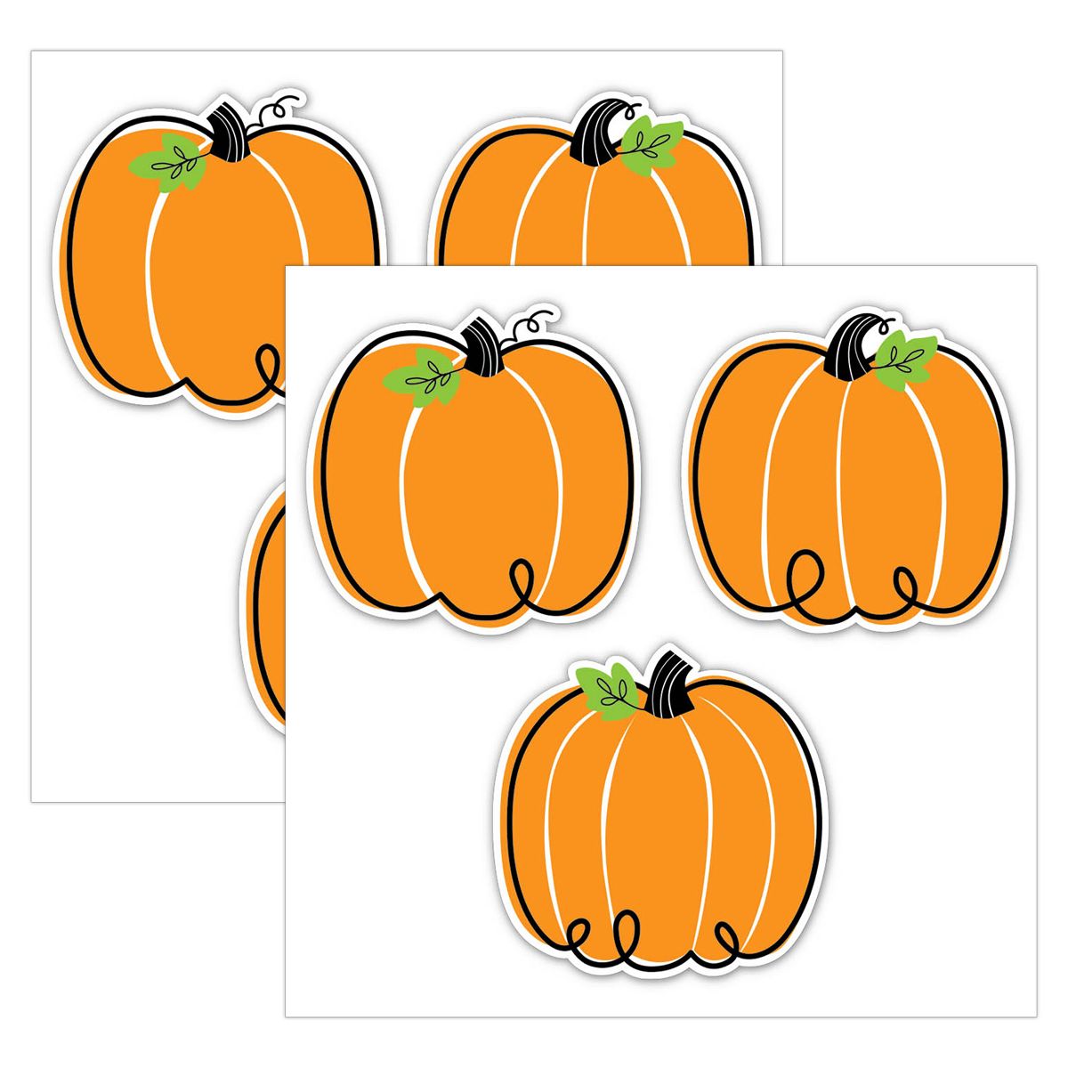 Picture of Creative Teaching Press CTP10590-2 6 in. Core Decor Doodle Pumpkin Designer Cut-Outs&#44; Pack of 2