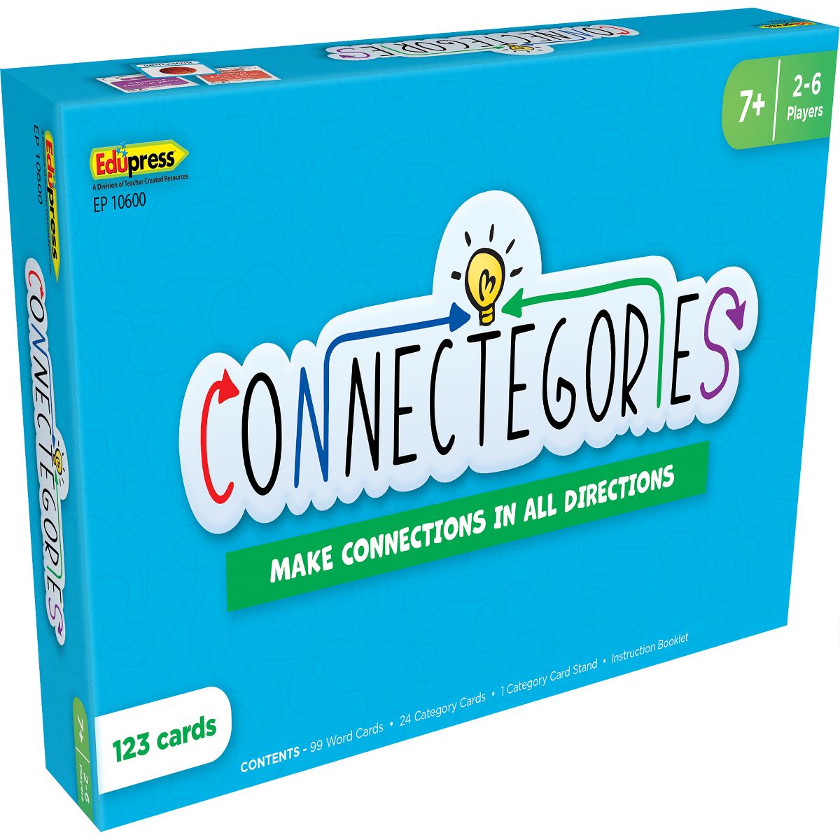 Picture of Teacher Created Resources TCR10600 Edupress Connectegories Card Game for 7 Years & Up