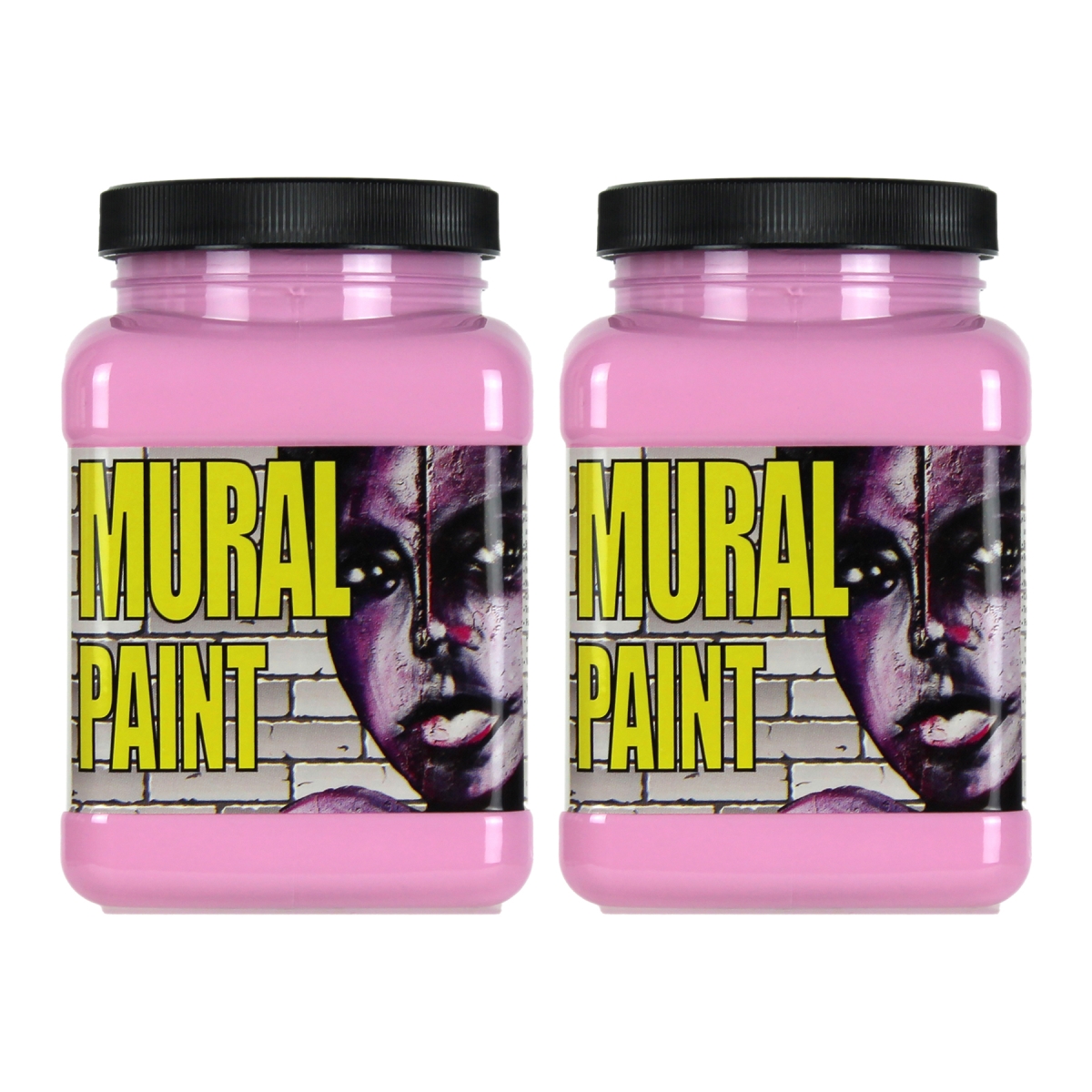 Chroma CRM2507-2 Mural Paint Pint, Pop Pink - Pack of 2
