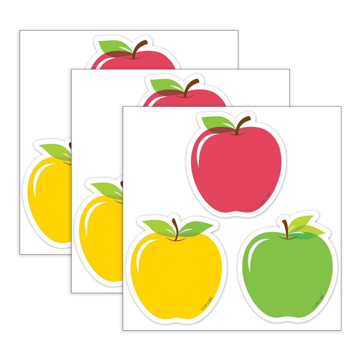 Picture of Creative Teaching Press CTP11059-3 3 in. Apple Time Designer Cut-Outs&#44; Paper - Pack of 3
