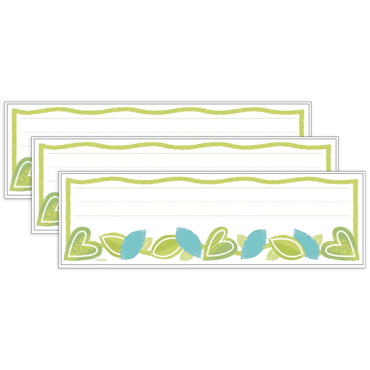 Picture of Trend Enterprises T-69218-3 2.87 x 9.5 in. Vine Time Desk Toppers Name Plates&#44; Pack of 3