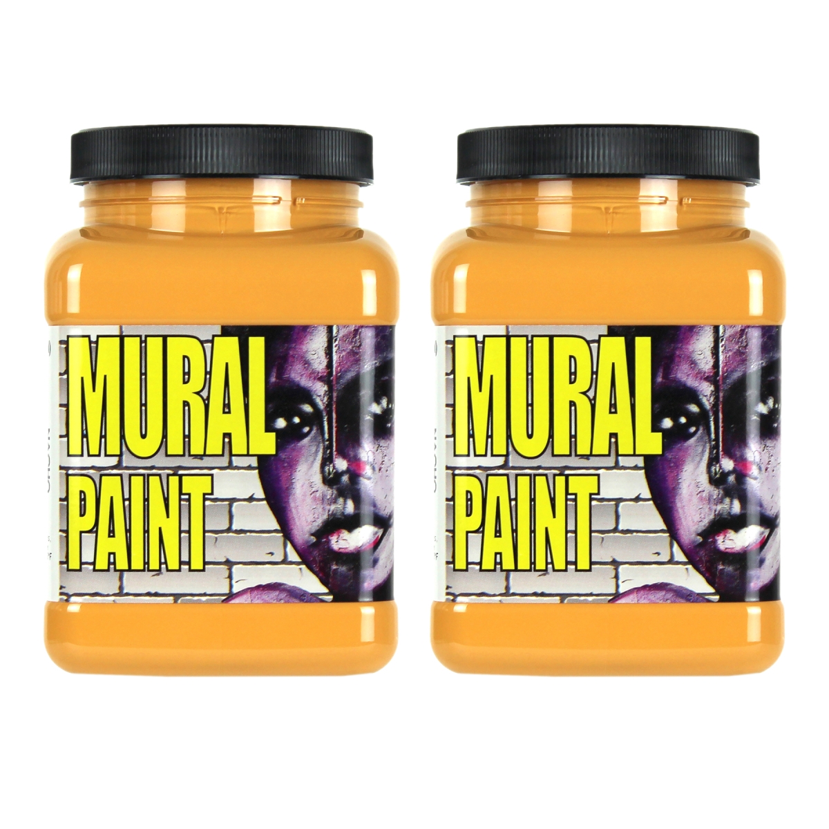 Chroma CRM2504-2 Mural Paint Pint, Nacho Yellow Orange - Pack of 2