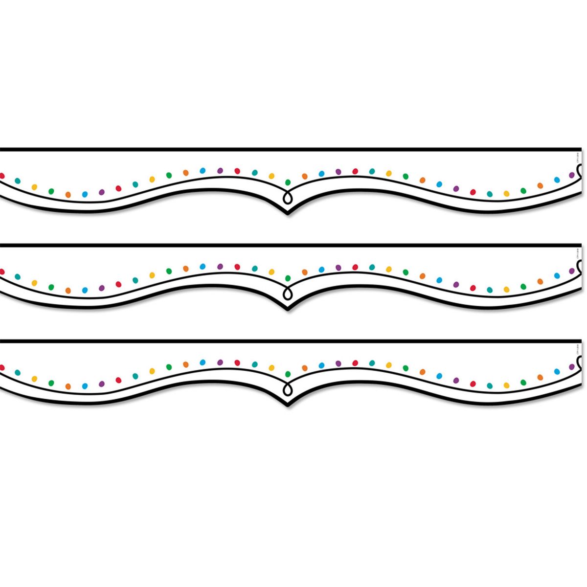 Picture of Creative Teaching Press CTP10484-3 48 ft. Color Dotted Swirl EZ Border Bulletin Board&#44; Pack of 3