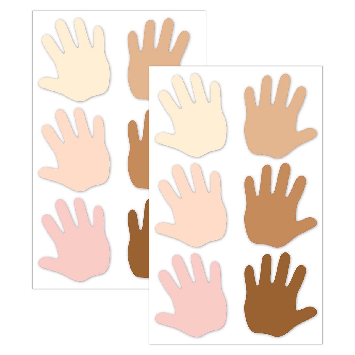 Picture of Creative Teaching Press CTP10593-2 6 in. Multicultural Hands Designer Cut-Outs&#44; Pack of 2