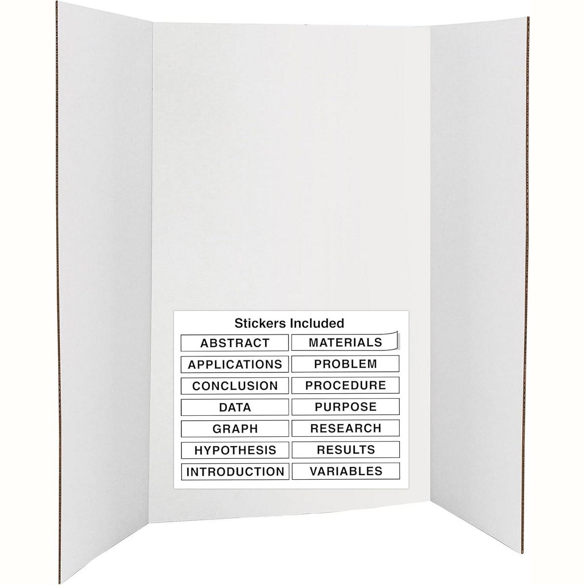 Picture of Mix N More EDY11524 36 x 48 in. Trifold White Presentation Board for School&#44; Fun Projects & Business Presentations&#44; Cardboard - Pack of 4