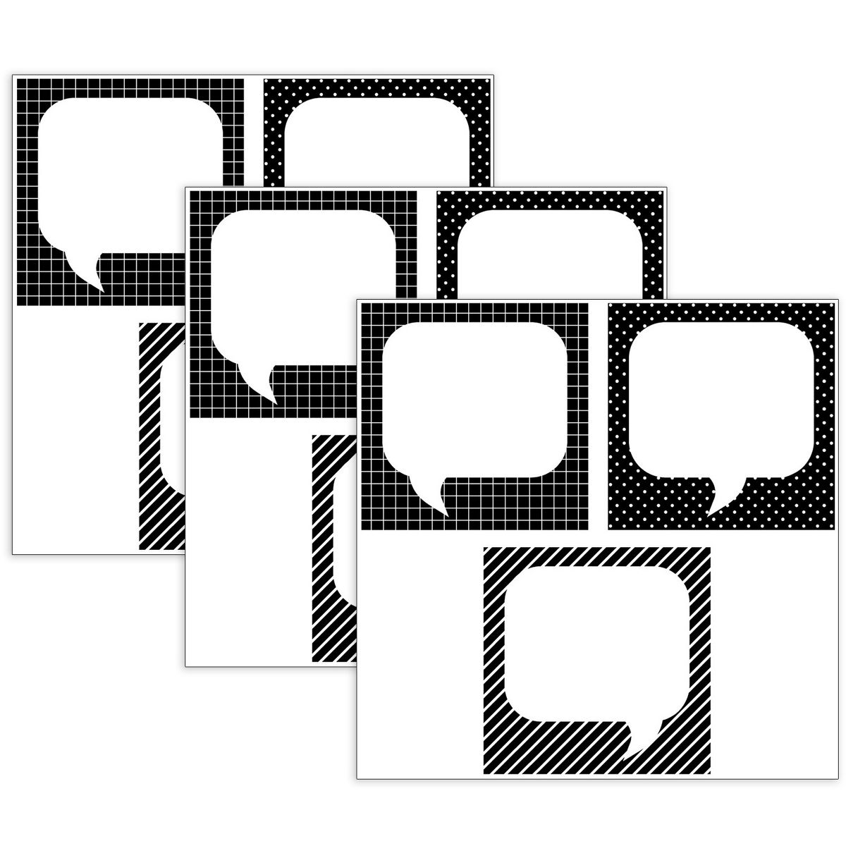 Picture of Creative Teaching Press CTP10421-3 6 in. Quote Cards Designer Cut-Outs&#44; Pack of 3