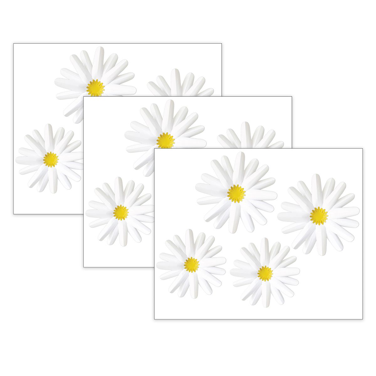 Picture of Carson Dellosa CD-107011-3 1.5 x 9.0 x 10.0 in. Happily Ever Elementary Retro Remix Daisies Dimensional Accents&#44; Pack of 3