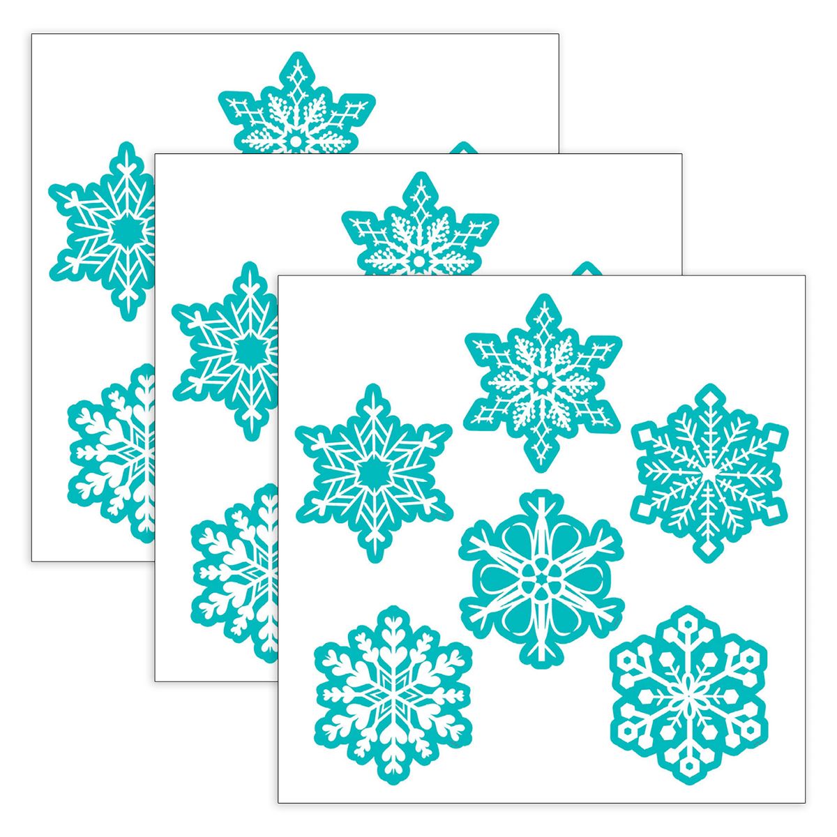 Picture of Creative Teaching Press CTP10595-3 6 in. Snowflakes Designer Cut-Outs&#44; Pack of 3
