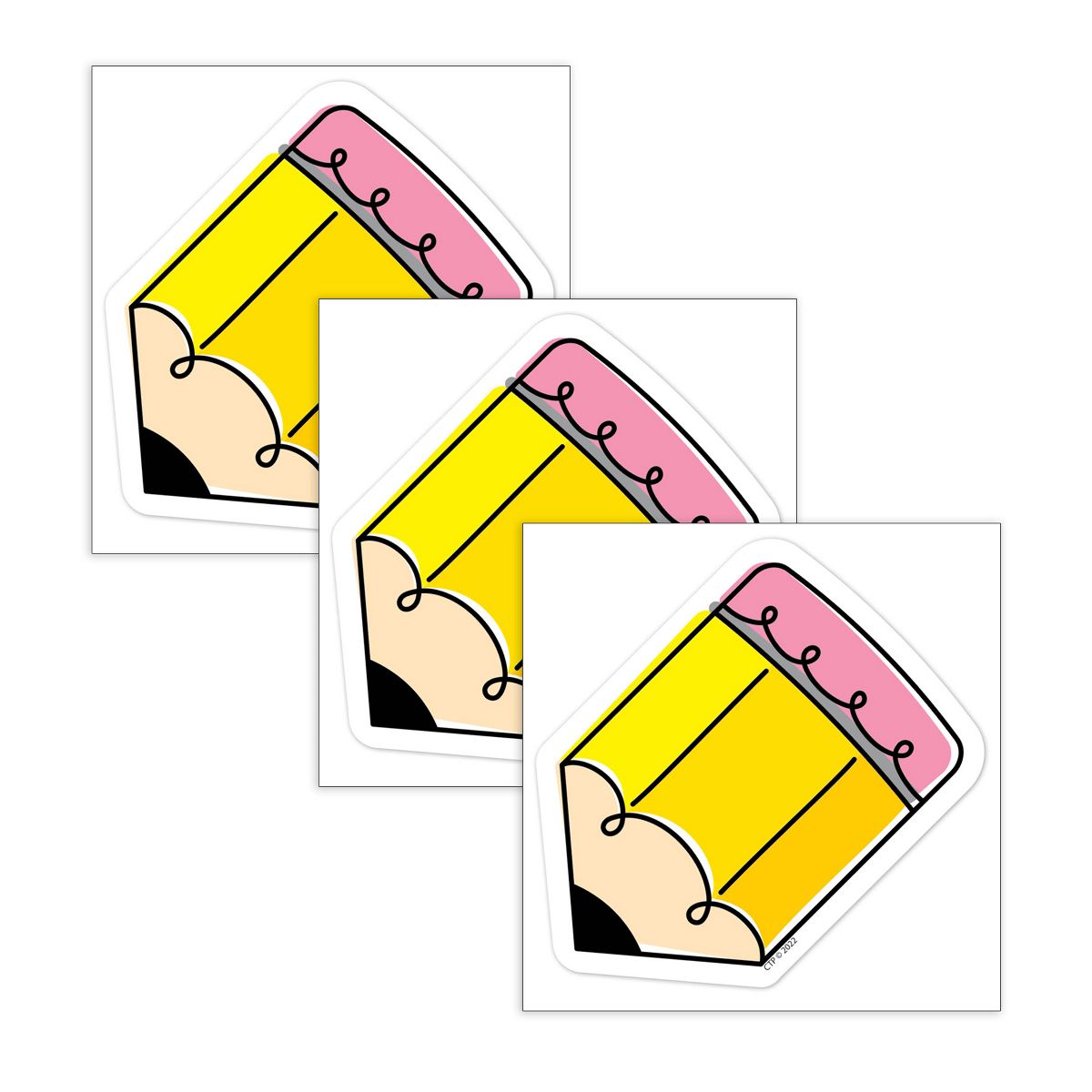 Picture of Creative Teaching Press CTP10678-3 3 in. Core Decor Doodle Pencil Designer Cut-Outs&#44; Pack of 3
