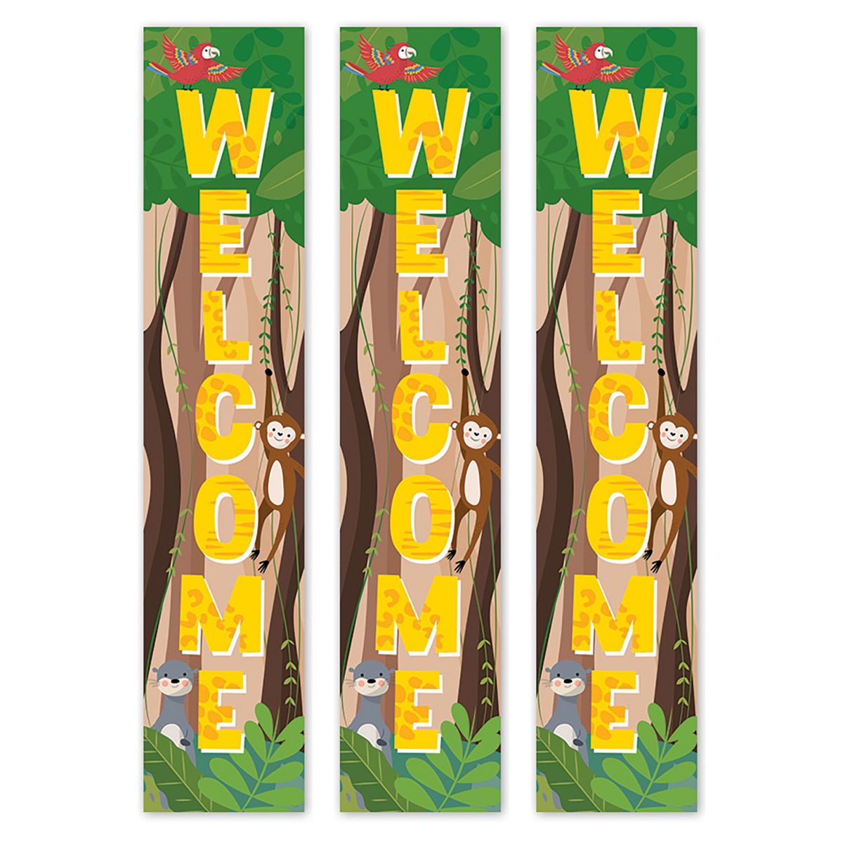 Picture of Creative Teaching Press CTP10935-3 8 x 39 in. Jungle Friends Welcome Banner&#44; Paper - Pack of 3