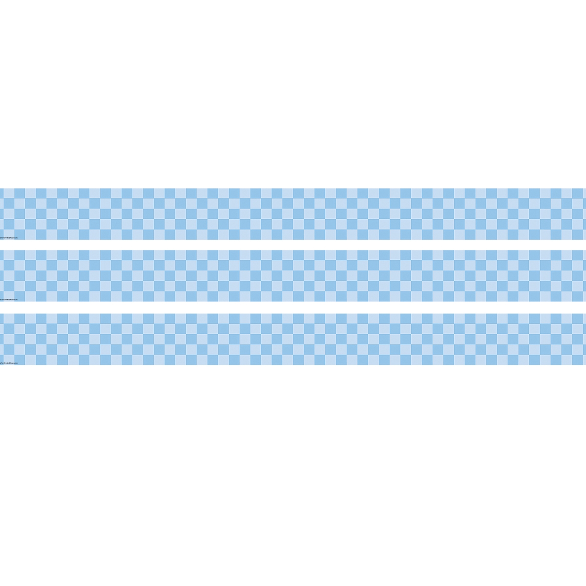 Picture of Teacher Created Resources TCR9318-3 Checkers Scalloped Border Trim&#44; Pack of 3